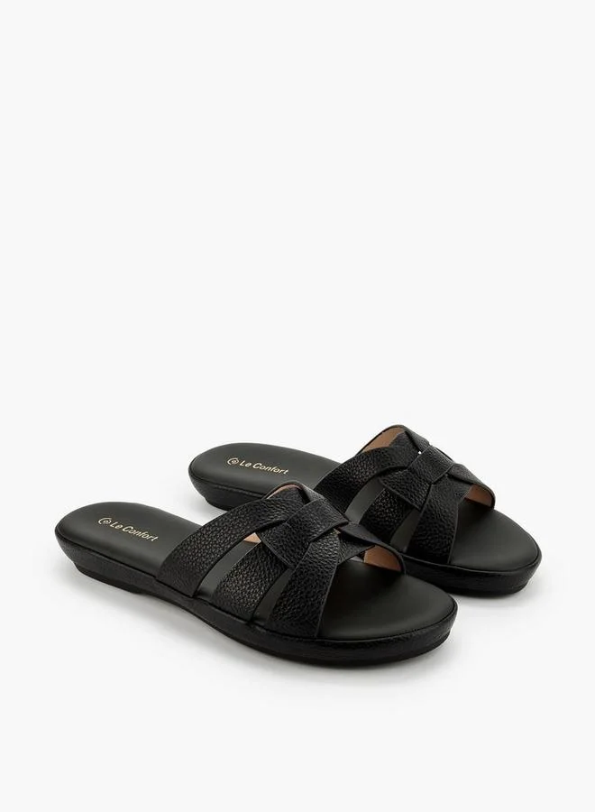 لو كونفورت Women Textured Slip-On Sandals
