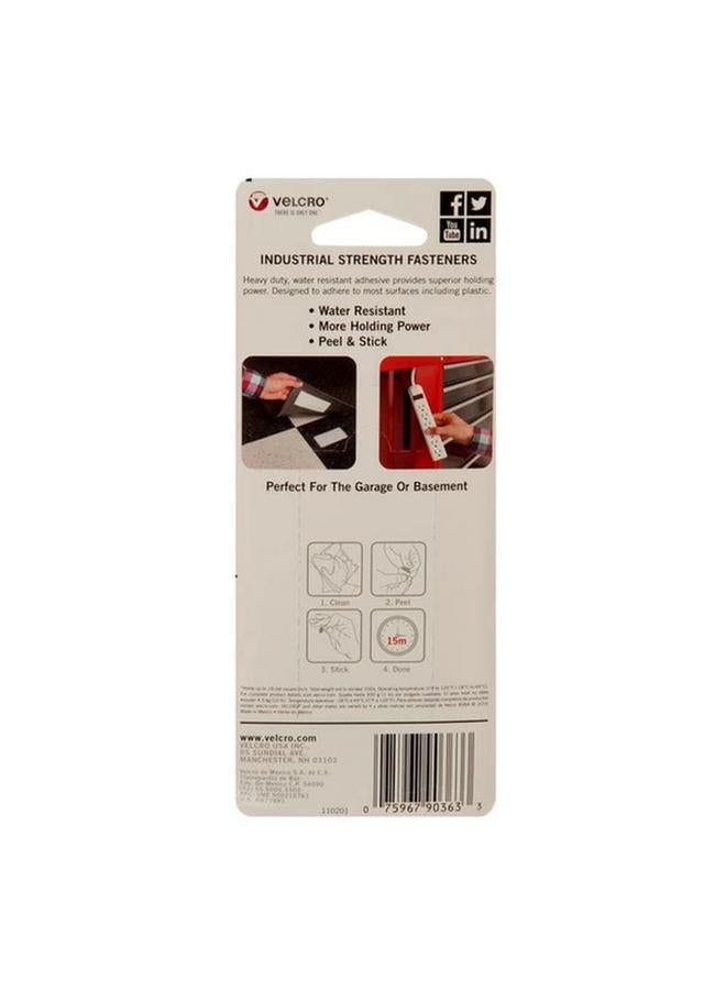 Velcro Industrial Strength Heavy Duty Hook and Loop Sticky Coin White 4.7cm 90363  - Image 2