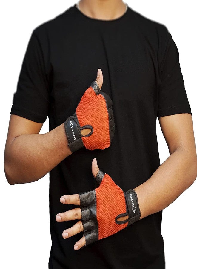 قفازات تمارين رفع الأثقال القابلة للتعديل من فيرست فيت، قفازات رياضية جيدة التهوية للتدريب المتقاطع، وتمارين اللياقة البدنية الأساسية، وركوب الدراجات، وتمارين السحب - متعددة الألوان - Image 5