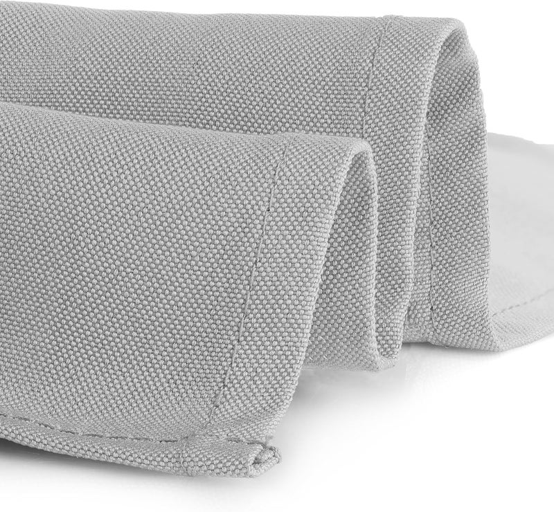 Gee Di Moda Square Tablecloth - 52 x 52 Inch - Silver Square Table Cloth for Square or Round Tables in Washable Polyester - Great for Buffet Table, Parties, Holiday Dinner, Wedding & More - Image 3