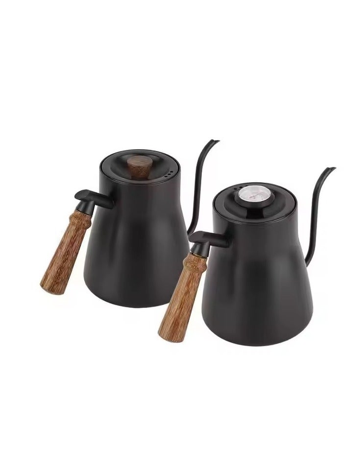 Gooseneck kettle, 850ml stainless steel hand brewed coffee pot with lid drip coffee pot, long narrow mouth coffee pot tea stove kettle, suitable for home brewing, camping and travel, long mouth pot, tea kettle with temperature control, drip pot, coffee hand brewed pot  - Image 5