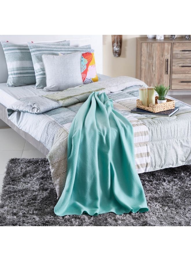 NIBEMINENT Atlanta Throw fleece Blue 160x120cm - Image 5