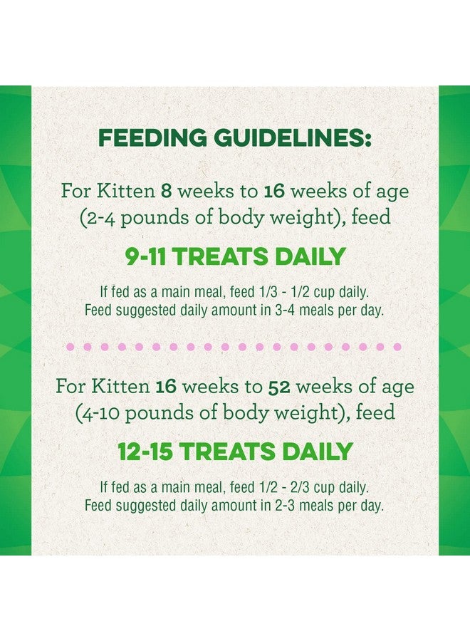 Greenies Feline Smartbites Healthy Kitten Treats, Crunchy and Soft Natural Cat Treats, Chicken Flavor, 16 oz Tub - Image 5