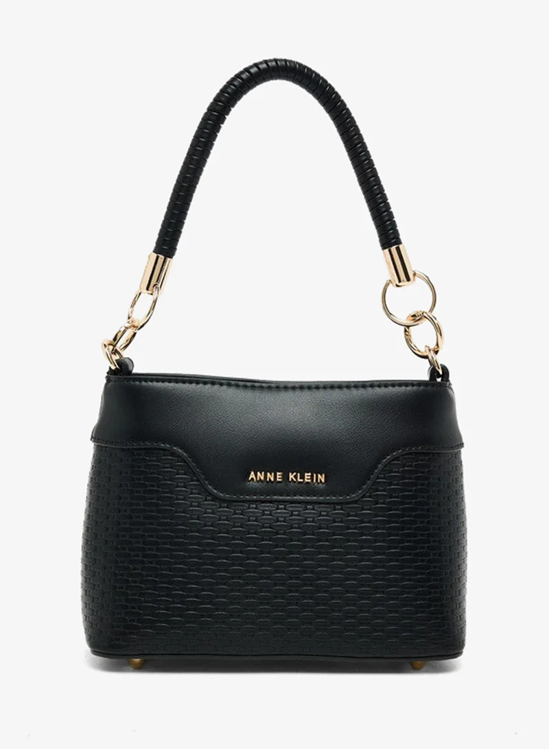ان كلاين Anne Klein Women’s Black PU Top Handle Satchel Bag