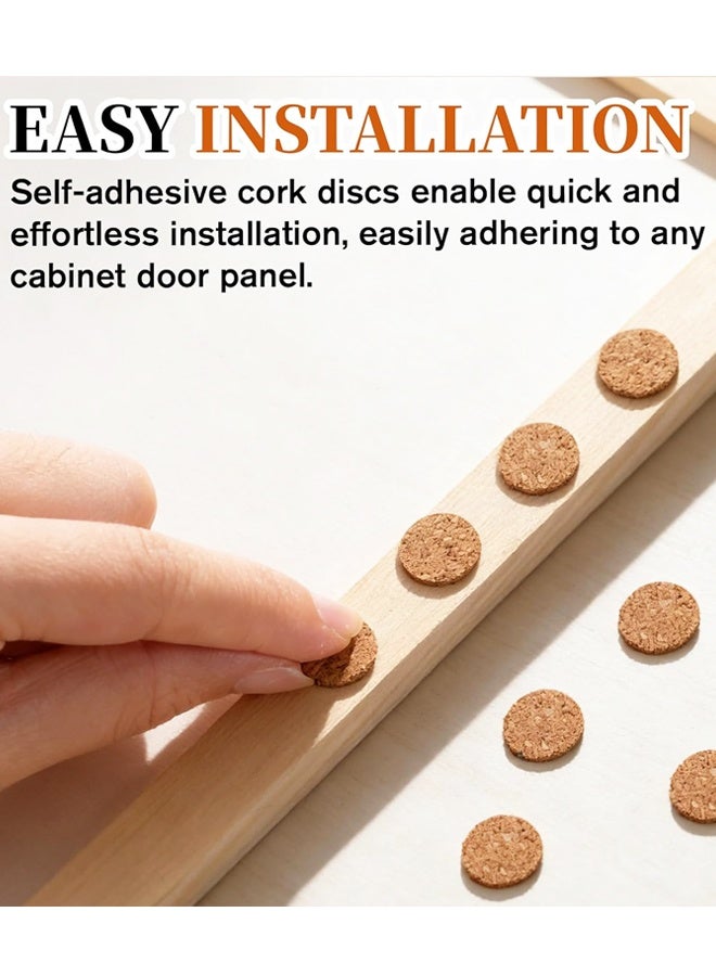 1400PCS 0.39 Inch Self Adhesive Cork Furniture Bumper Pads - Image 3