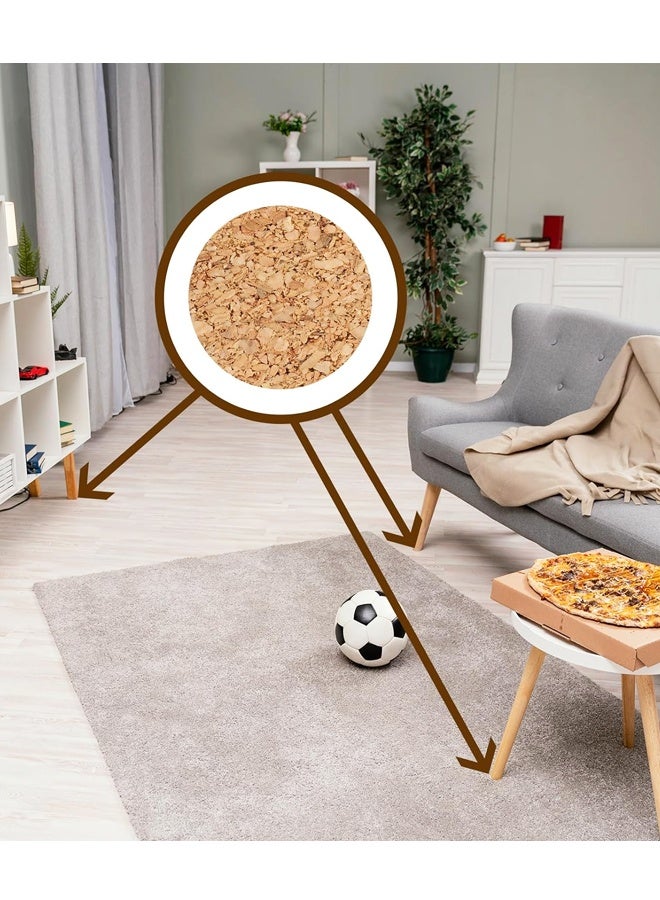 1400PCS 0.39 Inch Self Adhesive Cork Furniture Bumper Pads - Image 5