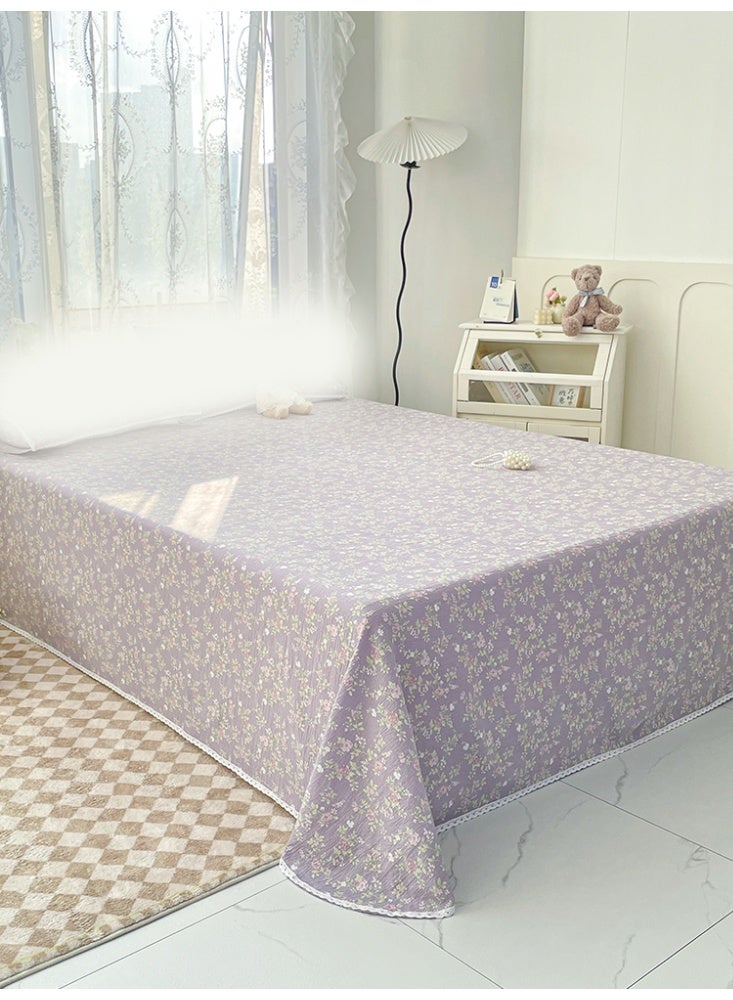 نامالو ملاءة سرير من قطعة واحدة، بنمط زهور، بوليستر ناعم وصديق للبشرة، قابل للتنفس، قابل للغسل في الغسالة، مقاوم للبهتان، بسيط ولكنه أنيق، مناسب لغرف النوم وغرف الضيوف والفنادق - Image 5