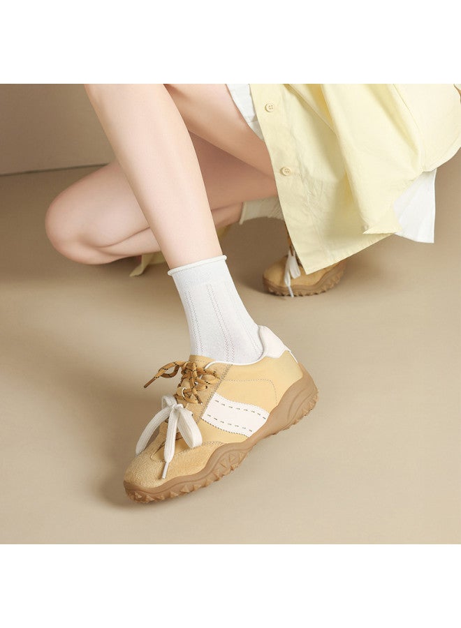ZHR Top Layer Pigskin】 Invisible Height-increasing Running Sneakers For Women, Autumn Outdoor Casual Training Shoes For Women - Image 2