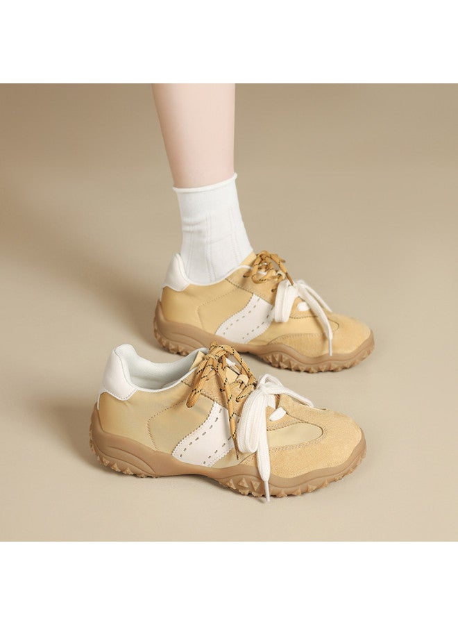 ZHR Top Layer Pigskin】 Invisible Height-increasing Running Sneakers For Women, Autumn Outdoor Casual Training Shoes For Women - Image 4