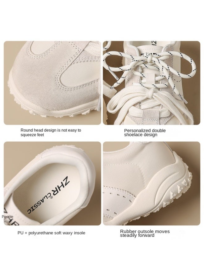 ZHR Top Layer Pigskin】 Invisible Height-increasing Running Sneakers For Women, Autumn Outdoor Casual Training Shoes For Women - Image 5