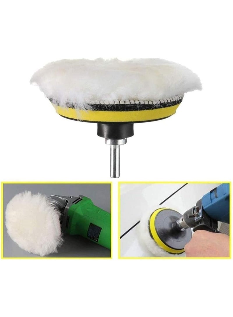 Car Sponge and Wool Polishing Pad Kit (8 Pieces) | High Quality for Auto Detailing - Image 5