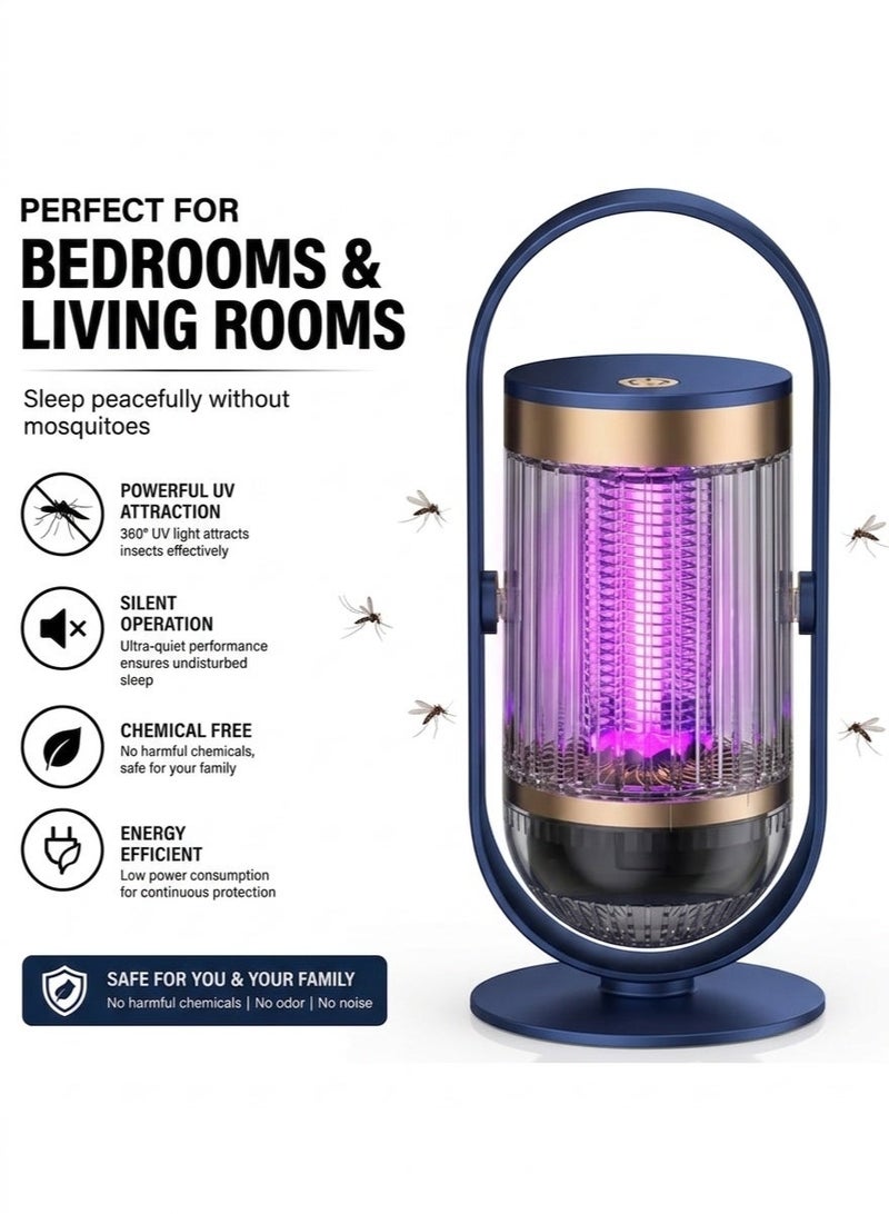 ZEESQUARE Portable Bug Zapper Lamp with UV Light – Mosquito & Flying Insect Killer for Bedroom and Garden - Image 5