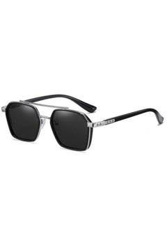 Zence Design Men's Driving UV Blocking Sun Glasses Double Bridge square Frame Metal Glasses Luxury Glasses  - Image 4