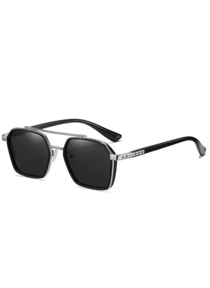Zence Design - Men's Driving UV Blocking Sun Glasses Double Bridge square Frame Metal Glasses Luxury Glasses - Image 1
