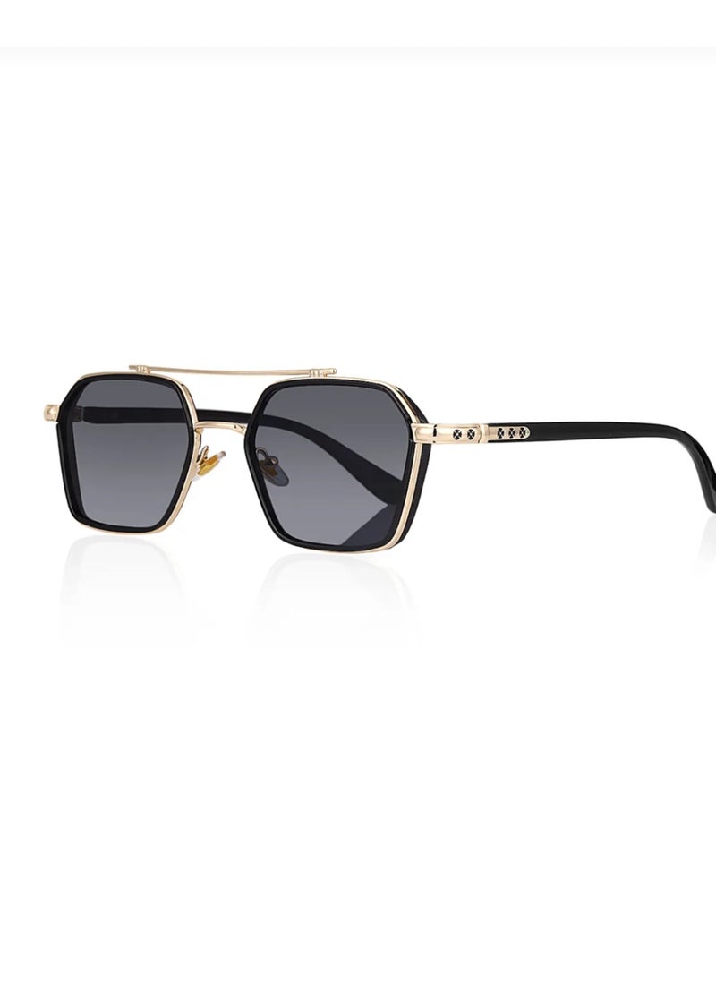 Zence Design - Men's Driving UV Blocking Sun Glasses Double Bridge square Frame Metal Glasses Luxury Glasses - Image 1