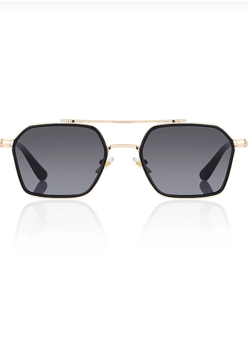 Zence Design - Men's Driving UV Blocking Sun Glasses Double Bridge square Frame Metal Glasses Luxury Glasses - Image 1