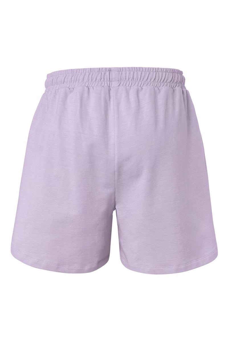 Tchibo Women Regular Fit Plain Basic Shorts, Purple - Image 3