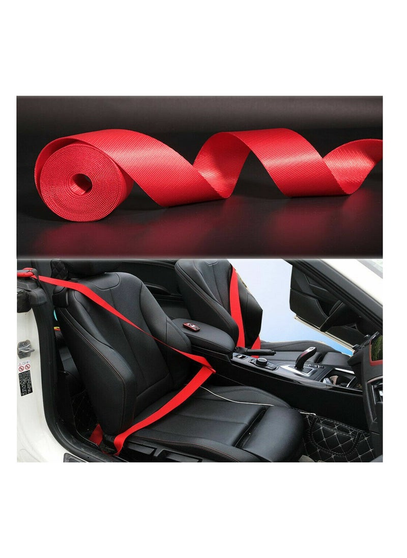 Royal ROYAL - Premium Selection Seatbelt with Particularly High Wearing Comfort. The German BERGER Innovations for Seatbelts, Comfort Car Safety Belts with Soft Edges & Over-lasting Lateral Stiffness (Red)  - Image 4