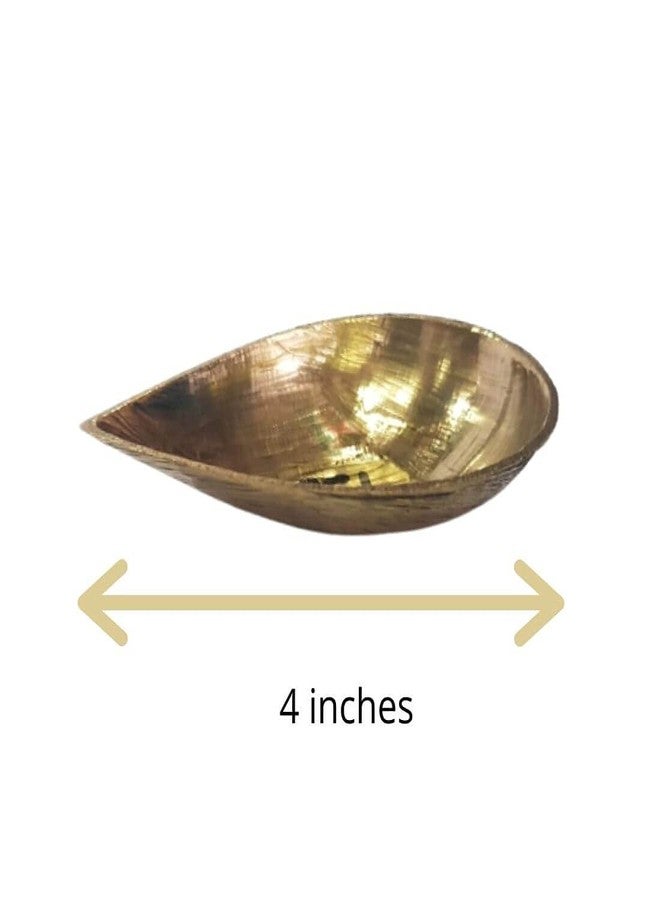 MAYAPURI 4 Inches Handmade Pure Brass Pital Pradip Diya/Pradeep for Daily Usage and Pooja - Image 2