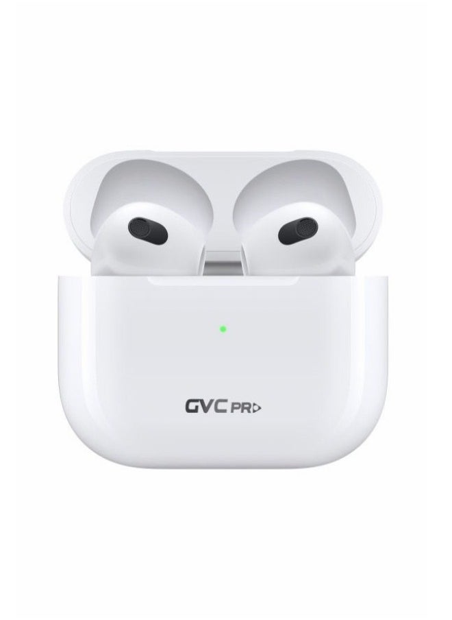 gvc pro - GVC Pro AirPods 3 Wireless with Magsafe Charging Case,Earbuds Bluetooth 5.3, Noise Reduction, and HD Mic – White - Image 1