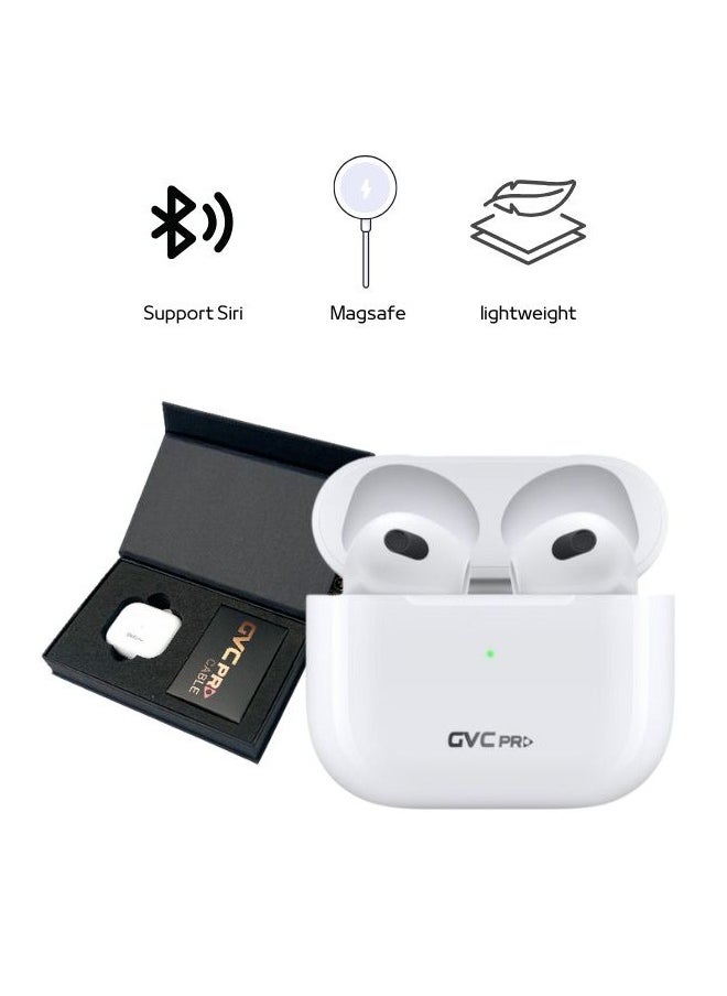 gvc pro - GVC Pro AirPods 3 Wireless with Magsafe Charging Case,Earbuds Bluetooth 5.3, Noise Reduction, and HD Mic – White - Image 1