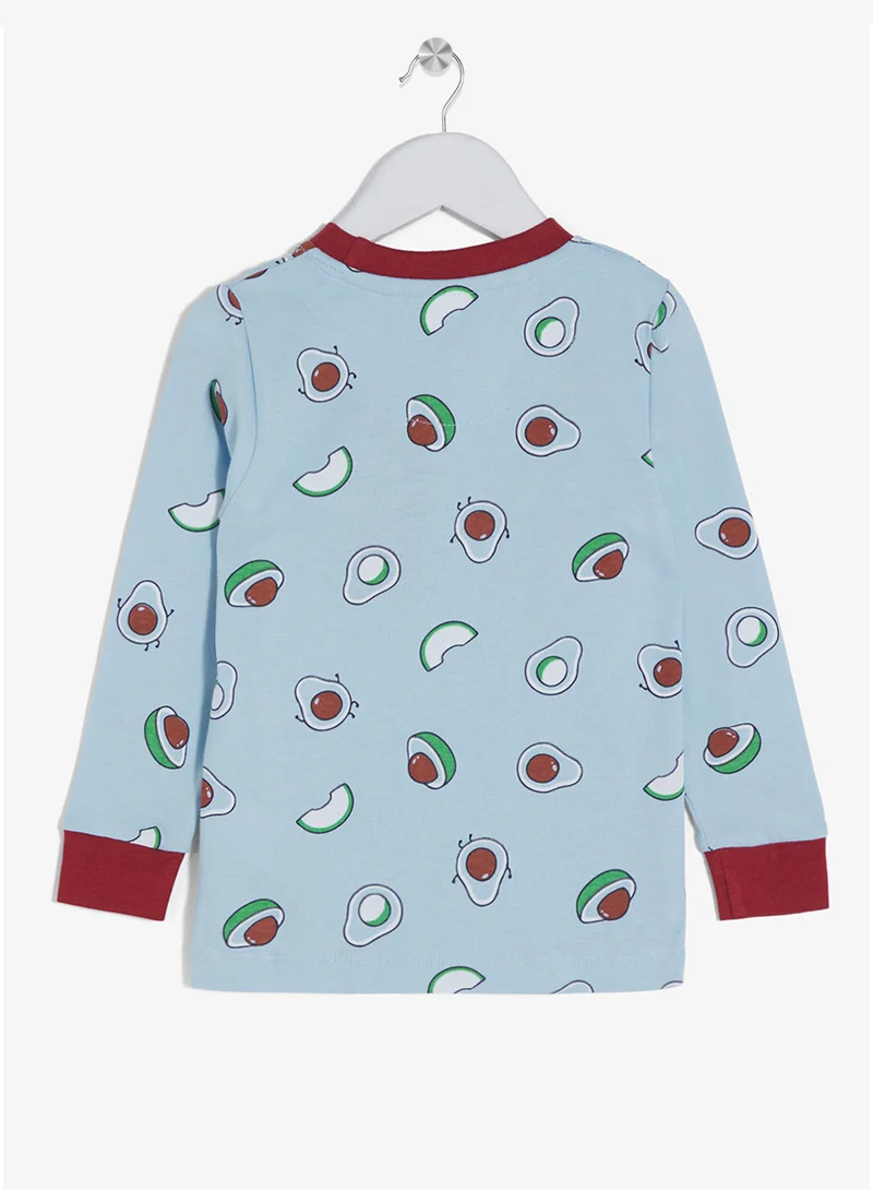 Ripples  Boys Pajama Set With Long Sleeves Top & Bottom for Men | Best Price UAE
