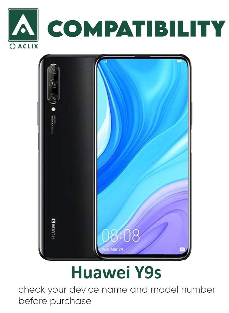 ACLIX 4 Pieces Antistatic ESD Dustproof Premium Quality High Definition Tempered Glass Screen Protector Designed For Huawei Y9s - Image 3