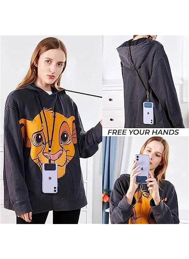 GELESE Cell Phone Lanyard,Universal Crossbody Patch Phone Lanyards for Keys Card Holder,Adjustable Nylon Neck Strap Phone Lanyards with Phone Tether Tabs Compatible with Most Smartphones  - Image 5