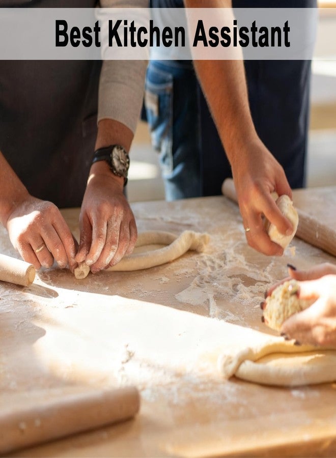Lmoszuak French Rolling Pin Set - Natural Wooden Rolling Pins, Classic Wooden Dough Roller for for Fondant,Pizza, Pie, Pasta, Bread, Pastry, Essential Kitchen Utensil,(8inch, 15.7inch) - Image 4