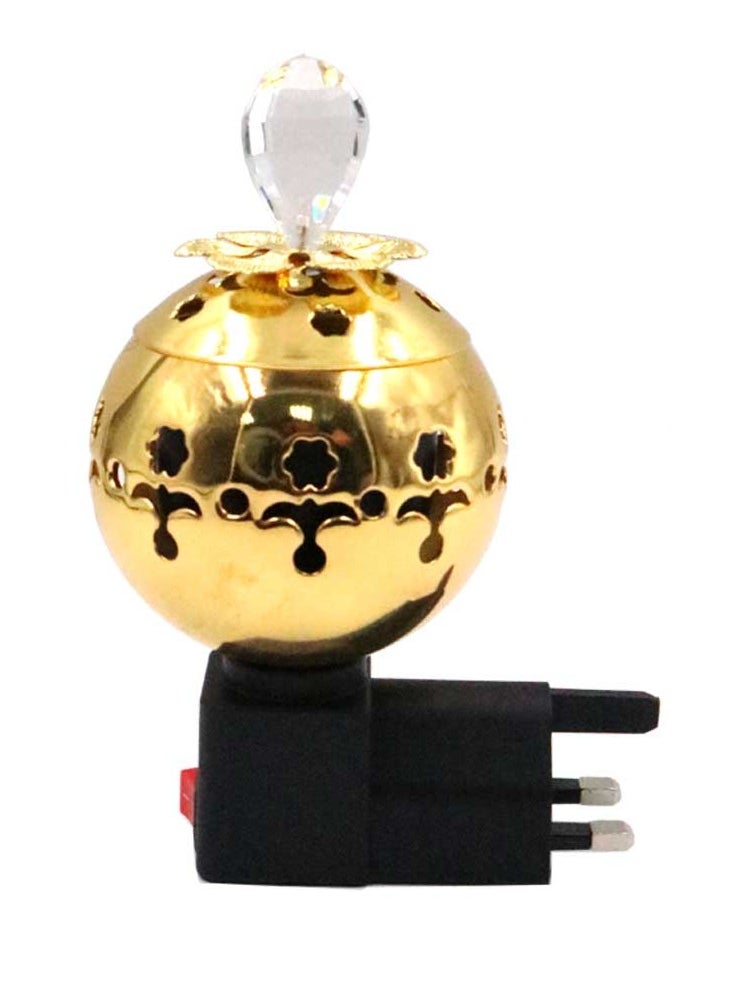 Bakhoor BoSidin Bakhoor BoSidin – Oud Bakhoor Incense Burner Electric Mabkhara Gold  - Image 1