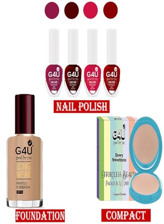 G4U Glam Goddess: All-in-One Starter Makeup Set for Girls & Women -(Pack of- 13pcs) A19 - Image 4
