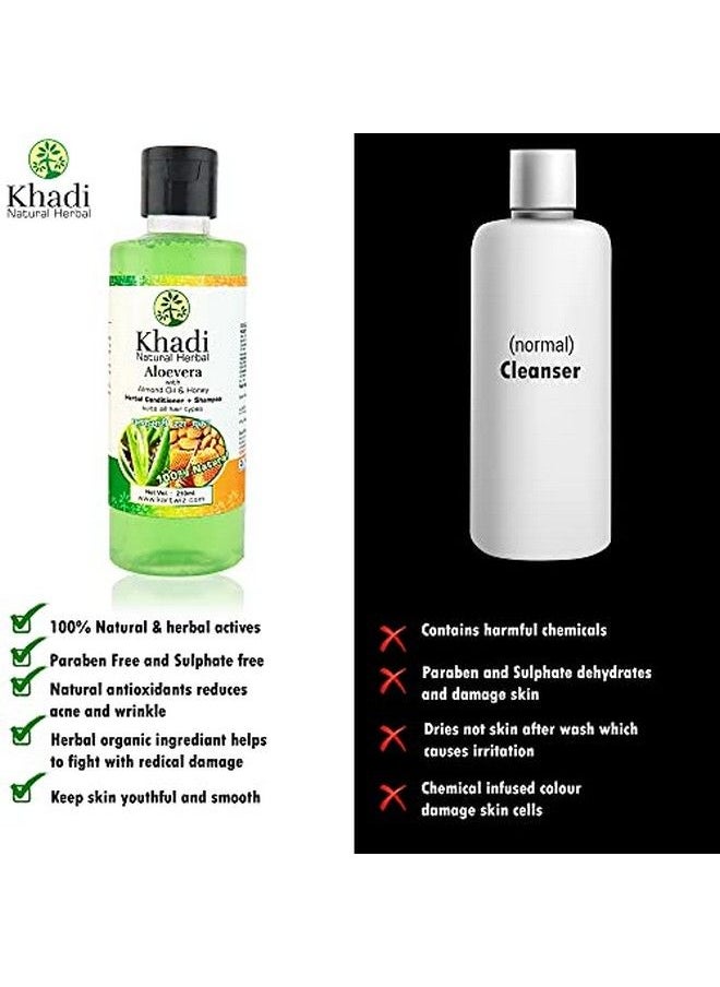 Khadi Hair Combo Aloevera & Amla Bhringraj Shampoo Pack Of 2  - Image 5