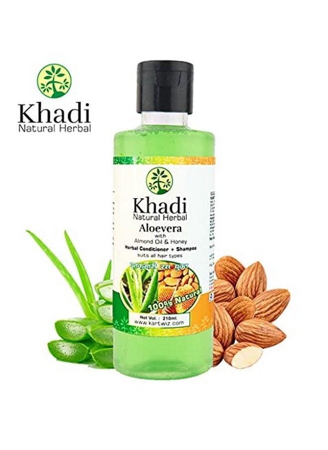 Khadi Hair Combo Aloevera & Amla Bhringraj Shampoo Pack Of 2  - Image 3