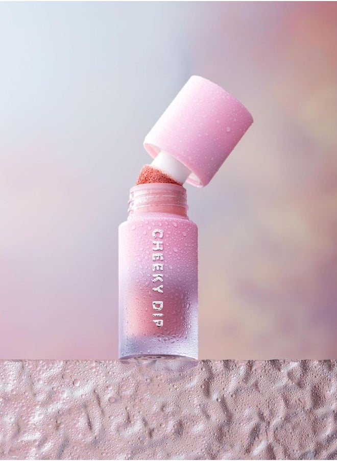 W7 Cosmetics W7 Cheeky Dip Liquid Blusher - Pigmented Colour For Cheek Makeup - Satin Matte Finish - Lusstful  - Image 3