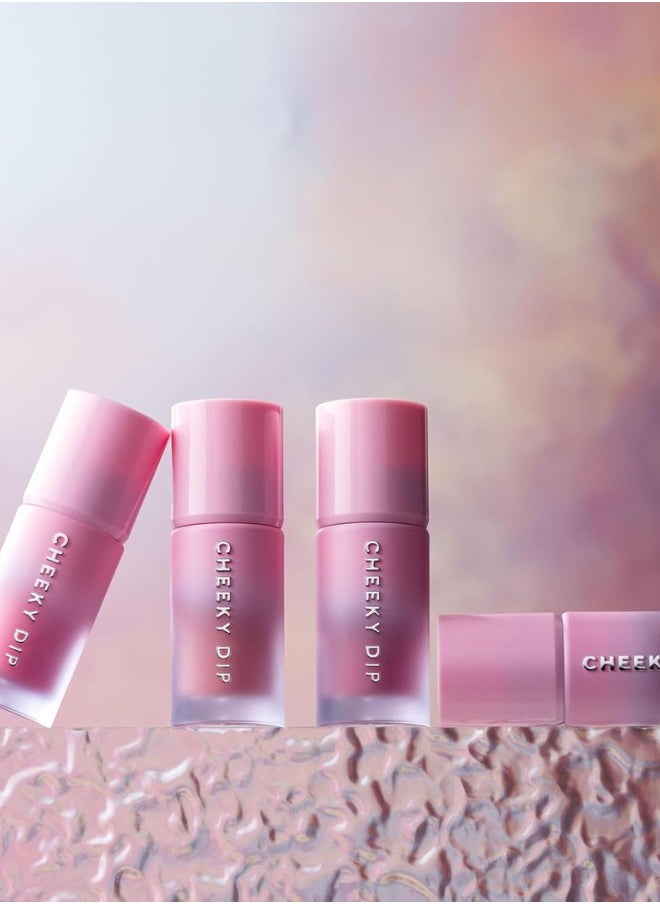 W7 Cosmetics W7 Cheeky Dip Liquid Blusher - Pigmented Colour For Cheek Makeup - Satin Matte Finish - Lusstful  - Image 4