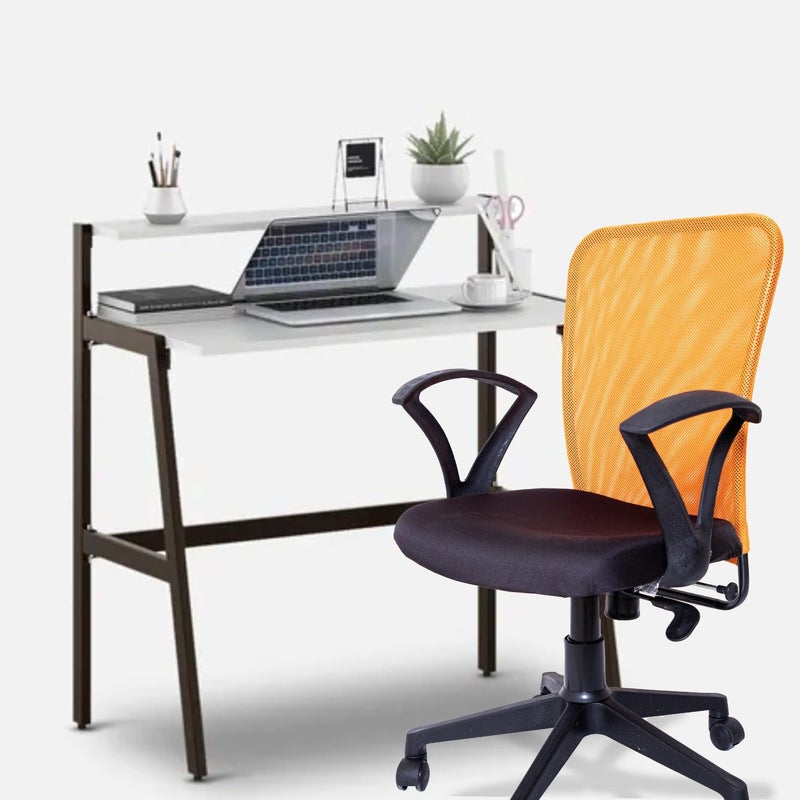 AUGASTRA A017 Mesh Office Executive Chair Orange DIYDoItYourself - Image 2