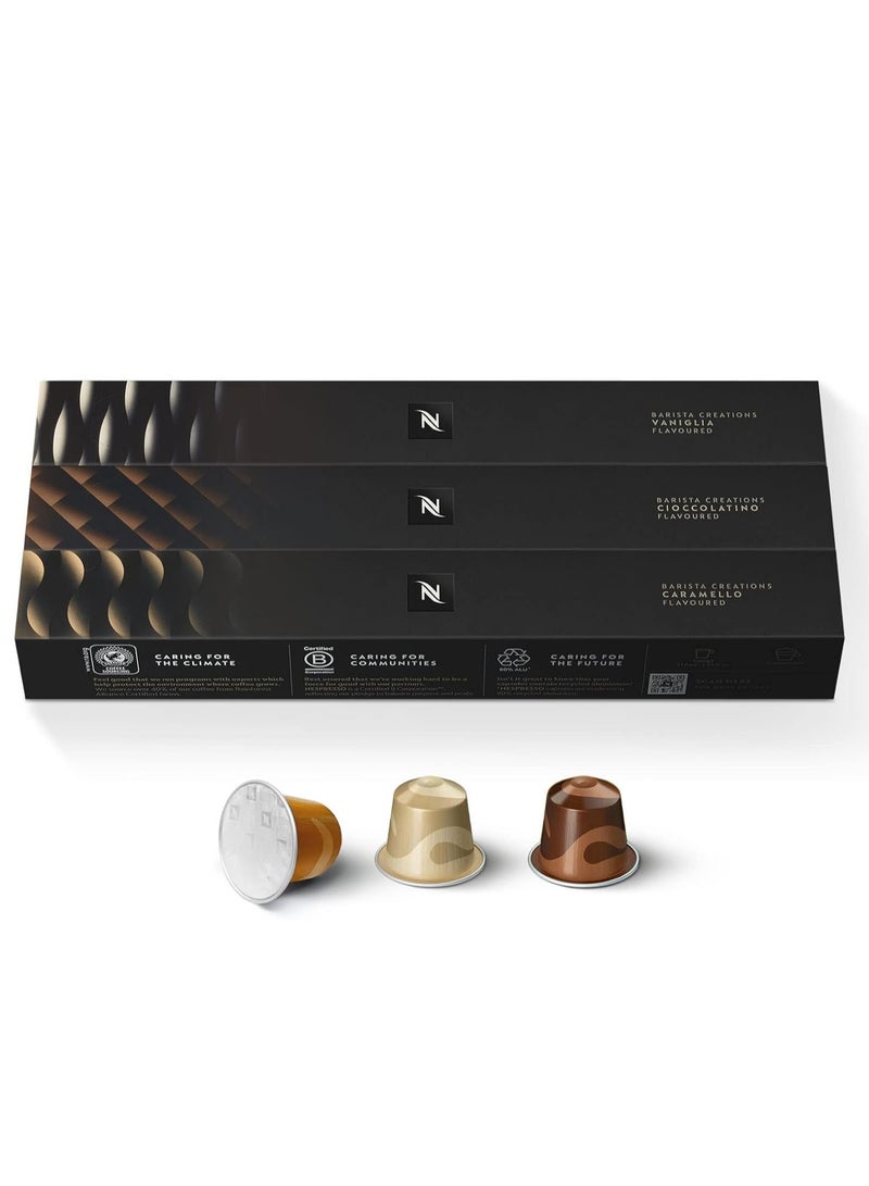 نسبرسو كبسولات نسبريسو أوريجينال لاين، عبوة بارستا بالنكهات، قهوة إسبرسو محمصة خفيفة، 30 كبسولة، تحضير 1.35 أونصة - Image 1