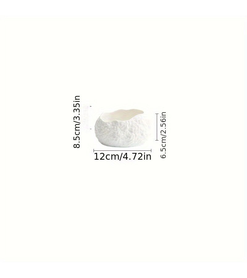 Rock Patterned Dan Shape Bowl High End Dessert Dish for Hotel Restaurant - Image 3