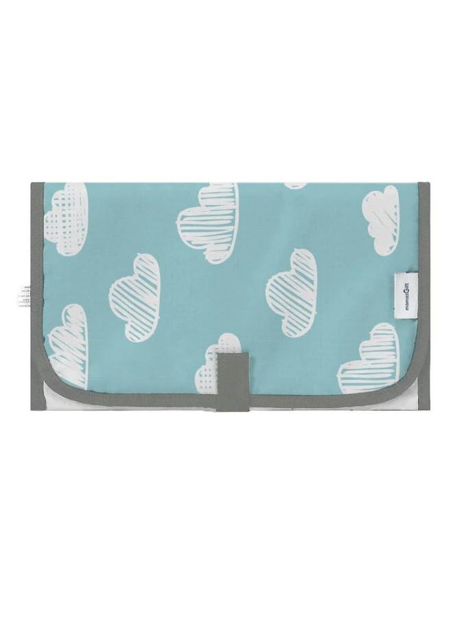 Mamas Gift Travel Changing Mat Clouds  - Image 1