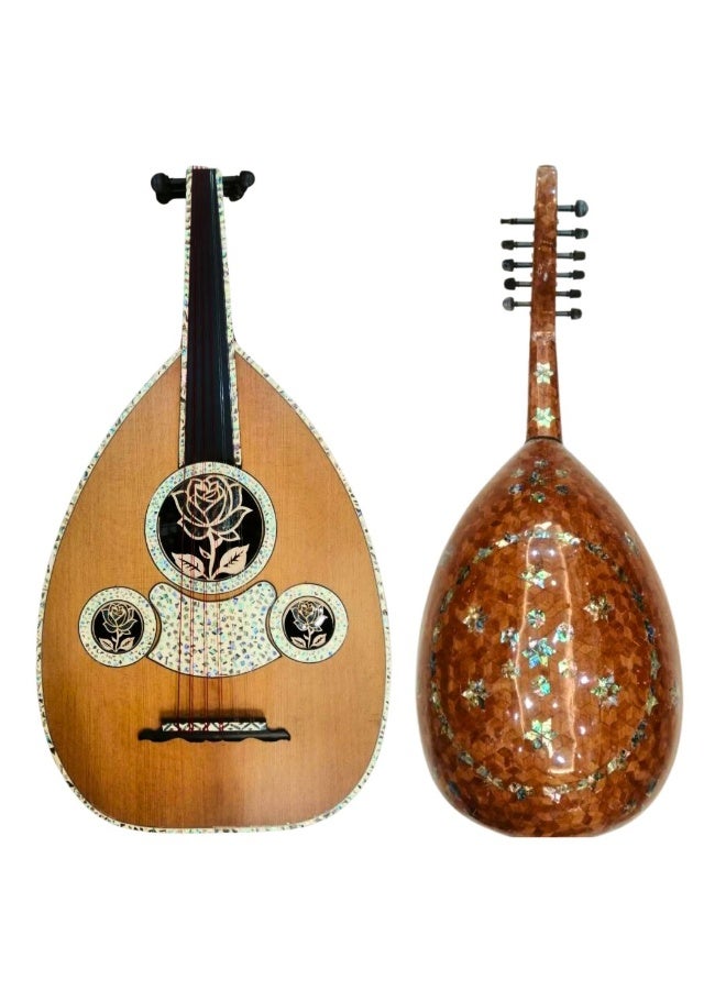 موسيقى الكرز عود موسيقي صدف احترافي اشرف حسن العالمي وجه سيدار وظهر صدف كامل