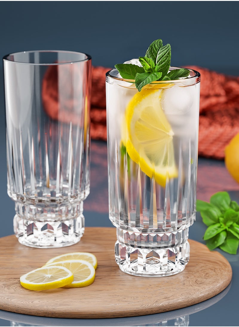 CITY GLASS Linda 27CL - 6* Cup Hiball - tall cup to drink juices from City Glass with high quality and clear glass  - Image 4