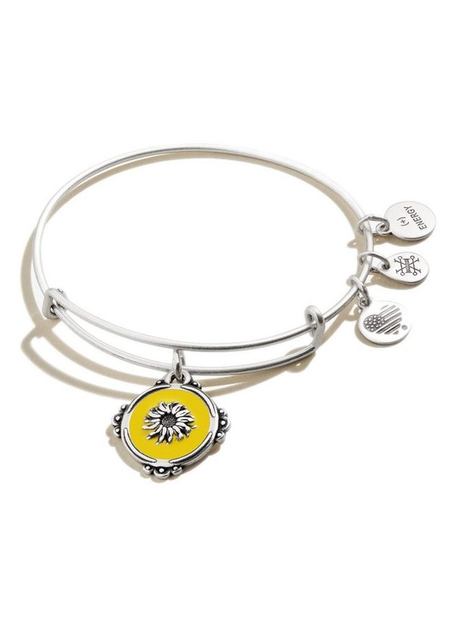 ALEX AND ANI - Path Of Symbols Expandable Bangle For Women Token Of Adoration Charm Rafaelian Silver Finish 2 To 3.5 In - Image 1
