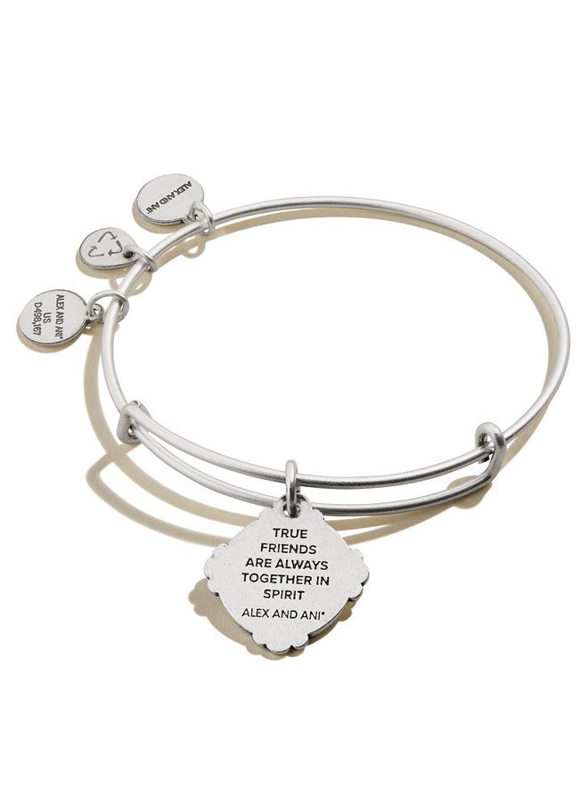 ALEX AND ANI - Path Of Symbols Expandable Bangle For Women Token Of Adoration Charm Rafaelian Silver Finish 2 To 3.5 In - Image 1