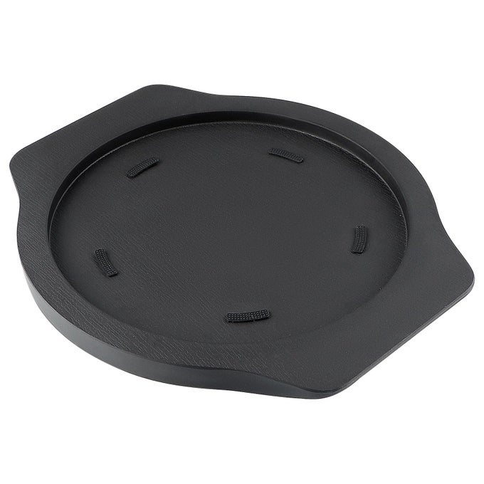 STONE BOWL TRIVET 85 MELAMINE SKILLET UNDERLINER DOLSOT TRAY WITH HANDLES FOR KOREAN CERAMIC BOWL CASSEROLE HOT POT STEAK GRILL PLATE SIZZLER PAN BLACK
