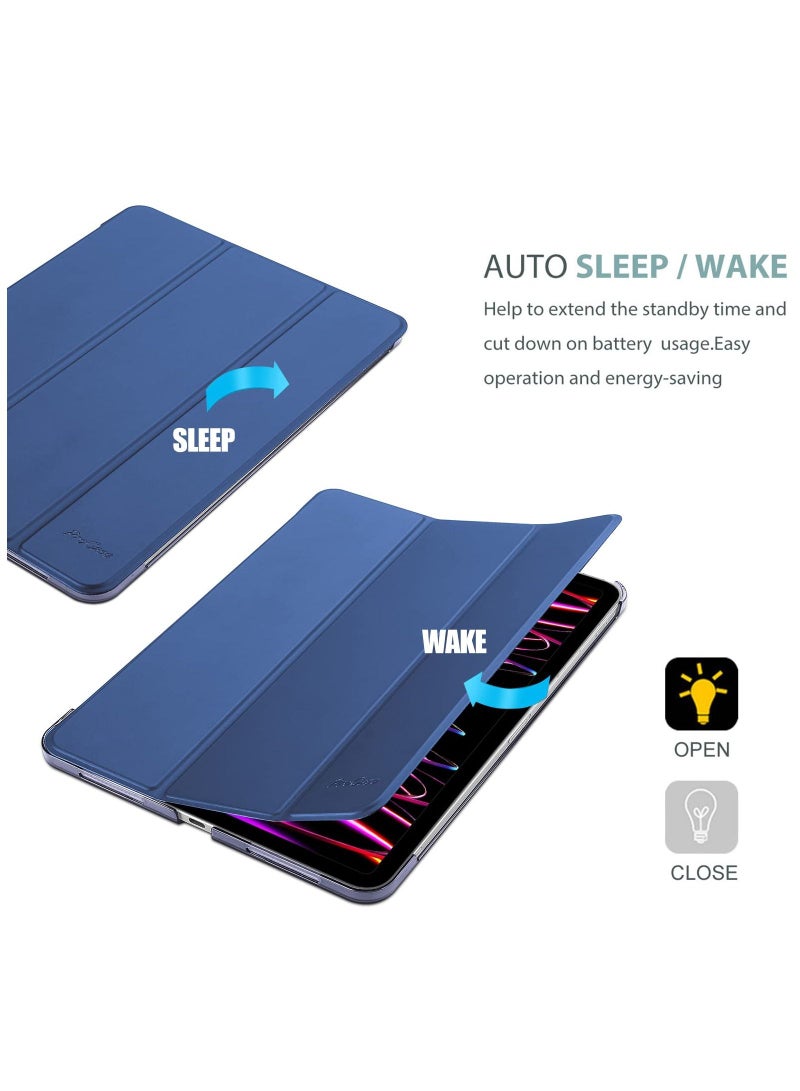 Procases Slim Stand Hard Back Shell Smart Cover for iPad Pro 12.9 Navy - Image 4
