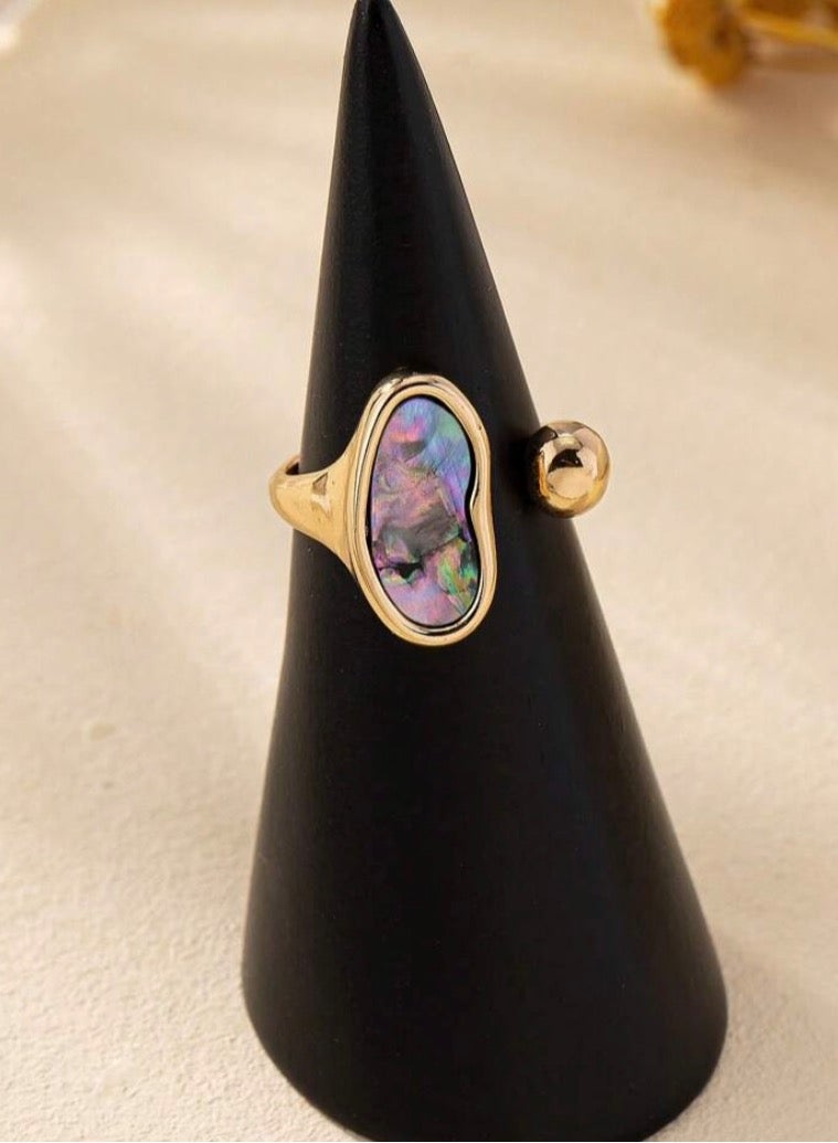 إيكوال خاتم نسائي أنيق من الاستانلس ستيل بمقاس موحد - Image 3