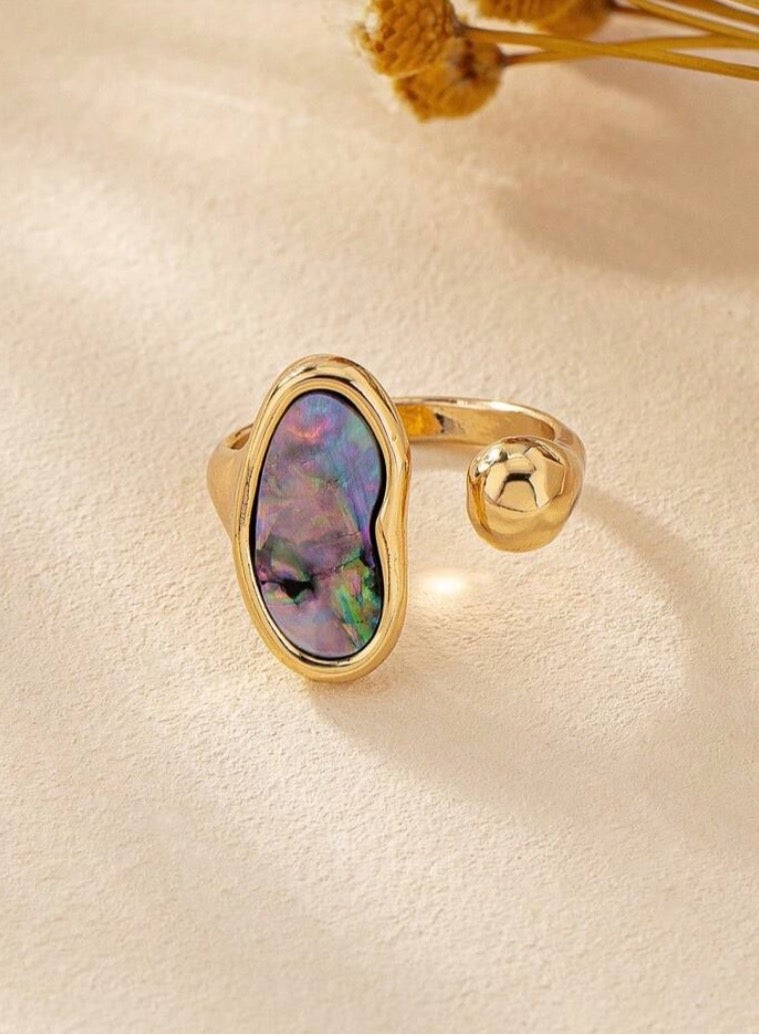 إيكوال خاتم نسائي أنيق من الاستانلس ستيل بمقاس موحد - Image 2