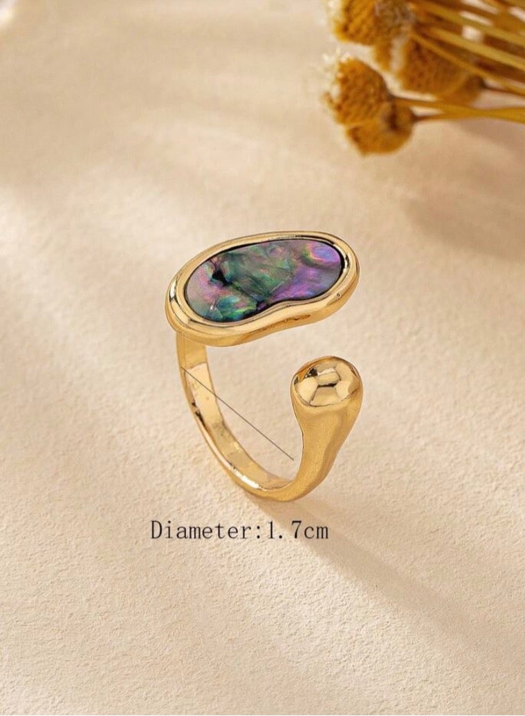 إيكوال خاتم نسائي أنيق من الاستانلس ستيل بمقاس موحد - Image 5