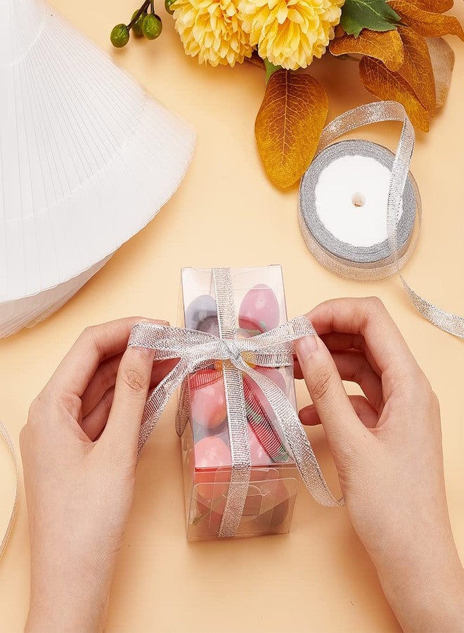 BENECREAT 30PCS 2.3x2.3x4 Film Covered Clear Plastic Party Favor Box for Wedding Party Decor, Choclates, Candy Cookies Favors, Mother's Day Festival Gift Packaging - Image 3