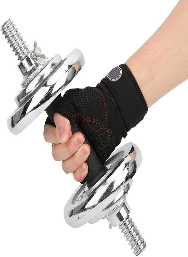 UROCK Workout Gloves with Wrist Support for Gym Workouts, Pull Ups, Cross Training, Weightlifting, Calisthenics, WOD- Silicone Padding - Great Hand Grip & No Calluses, Free Size (Red) - Image 5